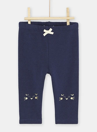 Βρεφικό Κολάν για Κορίτσια Navy Blue Κitten