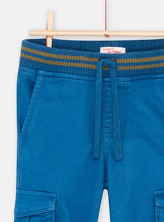 Παιδικό Παντελόνι για Αγόρια Μπλε Ανοιχτό Cargo