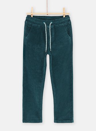 Παιδικό Παντελόνι για Αγόρια Πετρόλ Κοτλέ