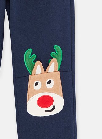 Παιδικό Χριστουγεννιάτικο Παντελόνι για Αγόρια Μπλε Τάρανδοι