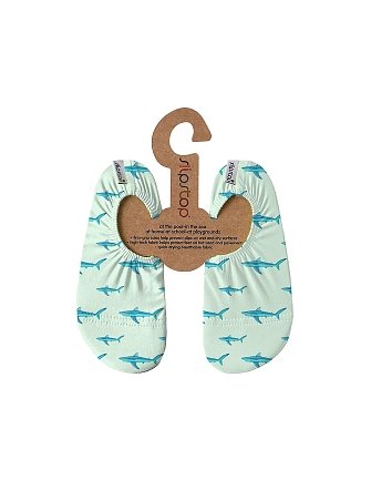 SLIPSTOP Αντιολισθητικά Παντοφλάκια Mint Sharks