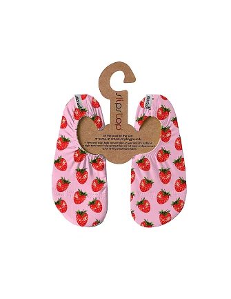 SLIPSTOP Αντιολισθητικά Παντοφλάκια Pink Strawberry