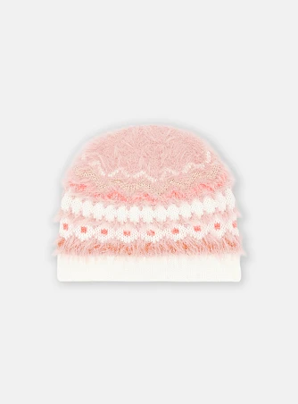 Παιδικό Σκούφος για Κορίτσια Pink Fur