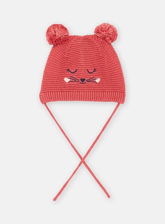 Βρεφικός Σκούφος για Κορίτσια Coral Kitten