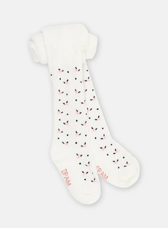 Βρεφικό Καλσόν για Κορίτσια Λευκό Flowers