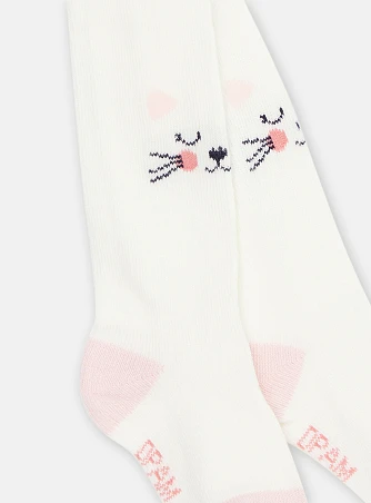 Βρεφικό Καλσόν για Κορίτσια Λευκό Kitten