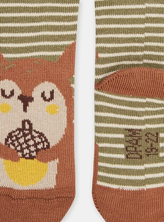 Βρεφικές Κάλτσες για Αγόρια Πορτοκαλί Owl