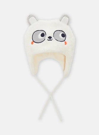 Βρεφικός Σκούφος για Αγόρια White Panda