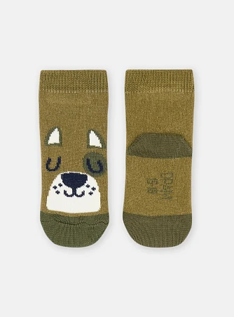 Βρεφικές Κάλτσες για Αγόρια Khaki Bear