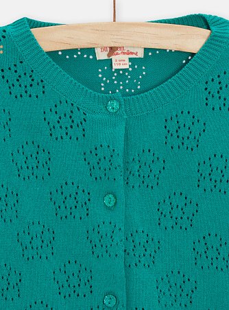 Παιδική Ζακέτα για Κορίτσια Emerald Flowers