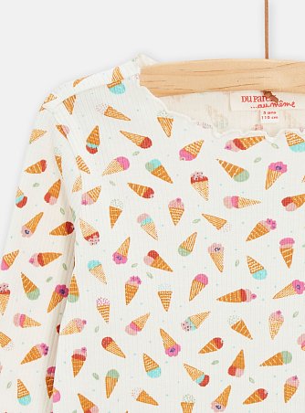 Παιδική Μπλούζα για Κορίτσια MultiColor Ice Cream