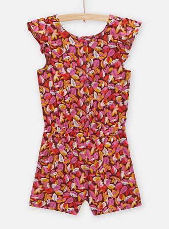 Παιδική Ολόσωμη Φόρμα για Κορίτσια Multicolor Leaves