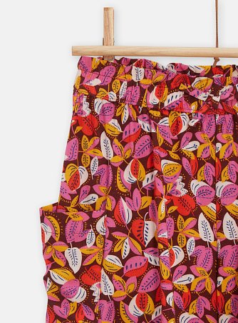 Παιδικό Σορτς για Κορίτσια Multicolor Leaves