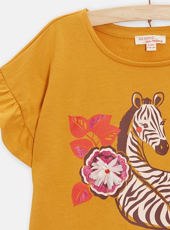 Παιδική Μπλούζα για Κορίτσια Mustard Zebra