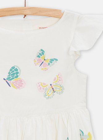 Παιδικό Φόρεμα για Κορίτσια White Butterfly