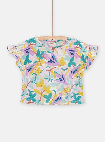 Παιδική Μπλούζα για Κορίτσια Flower Power Purple