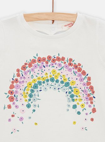 Παιδική Μπλούζα για Κορίτσια Flower Rainbow