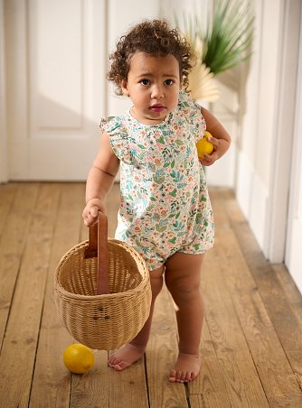 Βρεφικό Ολόσωμο Φορμάκι για Κορίτσια Green Patern