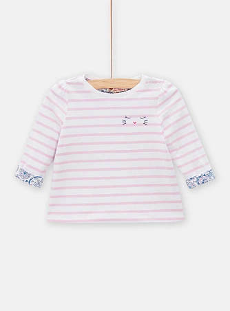 Βρεφική Μπλούζα για Κορίτσια Stripped Pattern