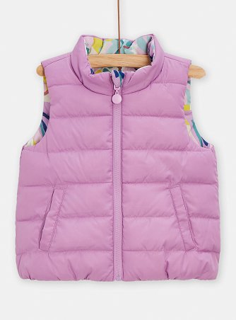 Βρεφικό Αμάνικο Μπουφάν για Κορίτσια Lilac Leaves