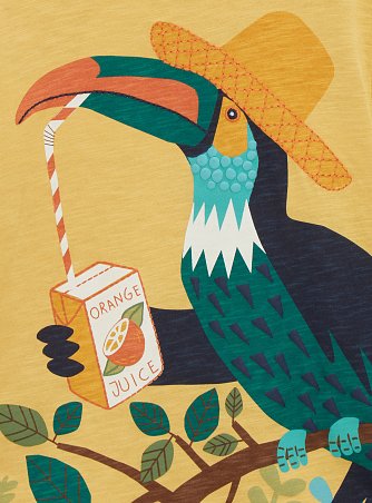 Παιδική Μπλούζα για Αγόρια Yellow Bird