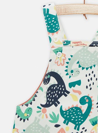 Βρεφική Σαλοπέτα για Αγόρια White Dino