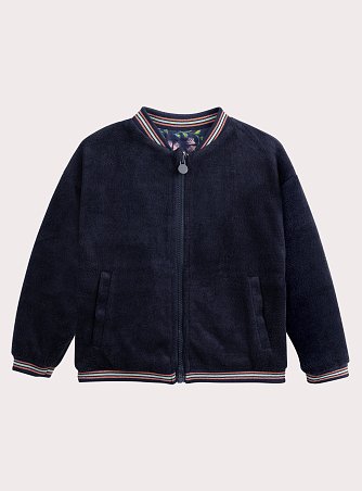 Παιδική Ζακέτα για Κορίτσια Navy Velour