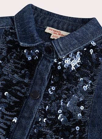 Παιδικό Φόρεμα για Κορίτσια Denim Sparkle