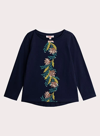Παιδική Μπλούζα για Κορίτσια Sequin Flowers