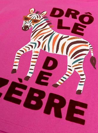 Παιδική Μπλούζα για Κορίτσια Pink Zebra
