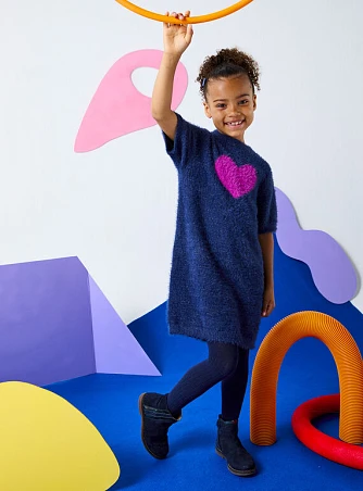 Παιδικό Φόρεμα για Κορίτσια Fluffy Heart