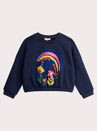 Παιδικό Φούτερ για Κορίτσια Navy Rainbow