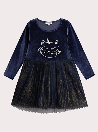 Παιδικό Φόρεμα για Κορίτσια Navy Unicat