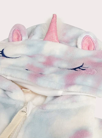 Παιδική Πιτζάμα-Ζακέτα για Κορίτσια Tie Dye Unicorn