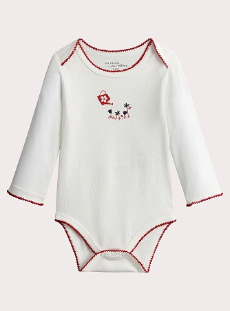 Σετ Βρεφικά Φορμάκια White Flowers 2 τμχ