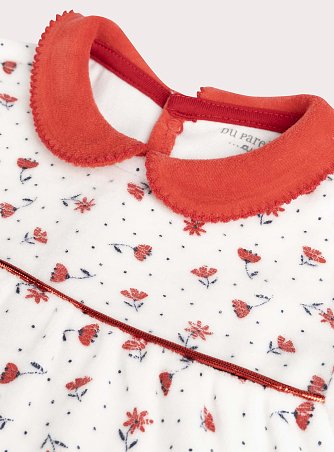 Βρεφική Πιτζάμα για Κορίτσια Velvet Floral