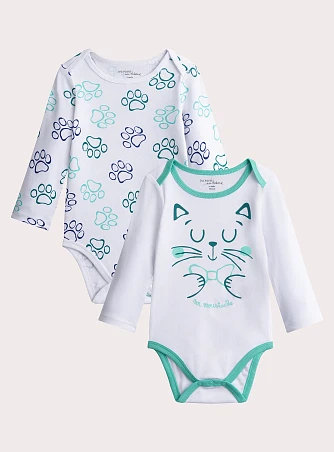 Σετ Βρεφικά Φορμάκια Mr Moustache 2 τμχ