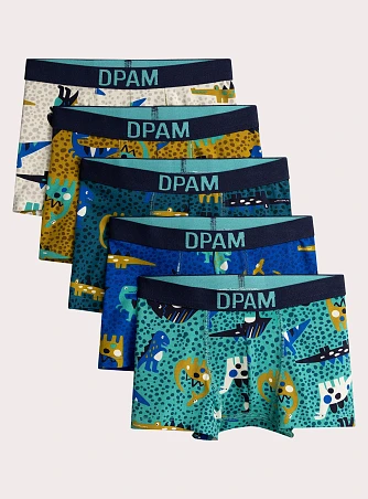 Σετ Παιδικά Εσώρουχα για Αγόρια Modern Zoo 5 τμχ