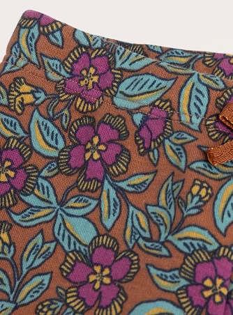 Βρεφικό Κολάν για Κορίτσια Brown Floral