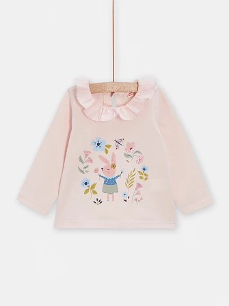 Βρεφική Μπλούζα για Κορίτσια Pink Rabbit