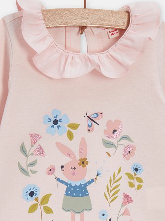 Βρεφική Μπλούζα για Κορίτσια Pink Rabbit