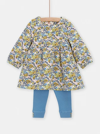 Βρεφικό Σετ για Κορίτσια Blue Floral