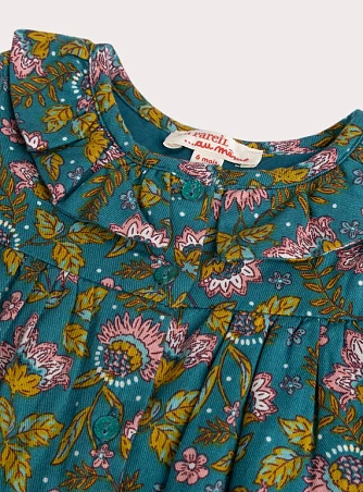 Βρεφικό Φόρεμα για Κορίτσια Turquoise Floral