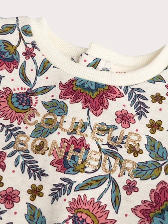 Βρεφικό Φούτερ για Κορίτσια Floral Twist