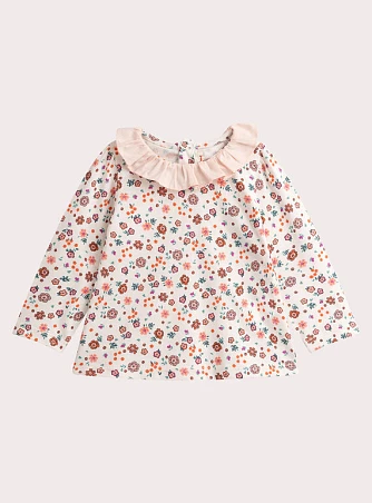 Βρεφική Μπλούζα για Κορίτσια White Wildflowers