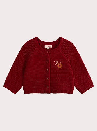 Βρεφική Ζακέτα για Κορίτσια Knitted Red