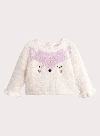 Βρεφικό Πουλόβερ για Κορίτσια Fluffy Fox