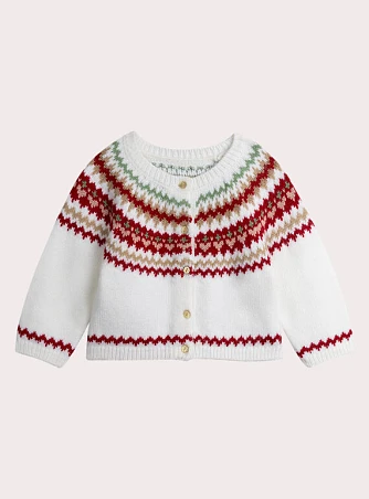 Βρεφική Ζακέτα για Κορίτσια Multicolor White