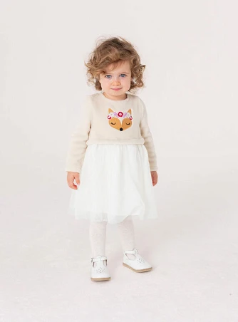 Βρεφικό Φόρεμα για Κορίτσια White Fox