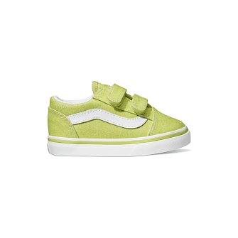 Βρεφικά Παπούτσια Vans Old Skool για Κορίτσια Glitter Lime (Μεγέθη 20-26)